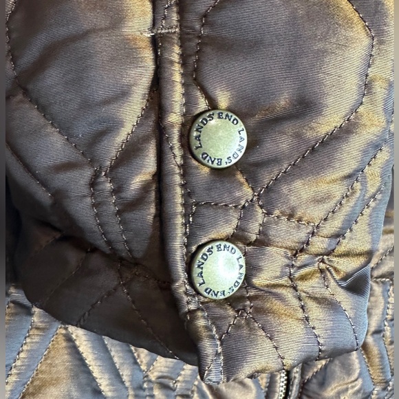 Land’s End | Women’s Copper Tone Quilted Zipper Jacket w/Primaloft, Size L - Picture 7 of 16